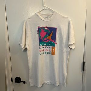 LADY FOOT LOCKET 1993 Vintage 5K Race Short Sleeve T Shirt | large